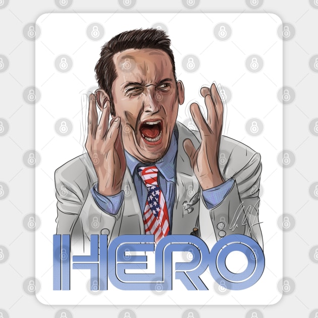 RocketMan: Fred Z. Randall, Hero Magnet by 51Deesigns